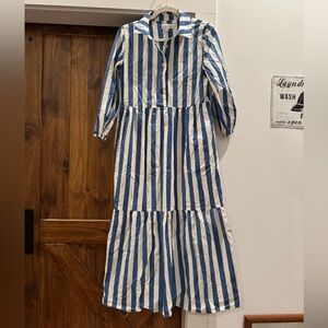 Tahari Striped Maxi Dress